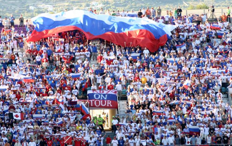 Est&aacute;dio Algarve Faro/Loul&eacute; - Stimmung Ru&szlig;land