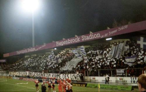 Piepenbrockstadion an der Bremer Br&uuml;cke - Choreographie