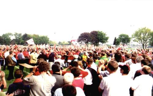 Stadion an der R&ouml;merstra&szlig;e - Siegerehrung